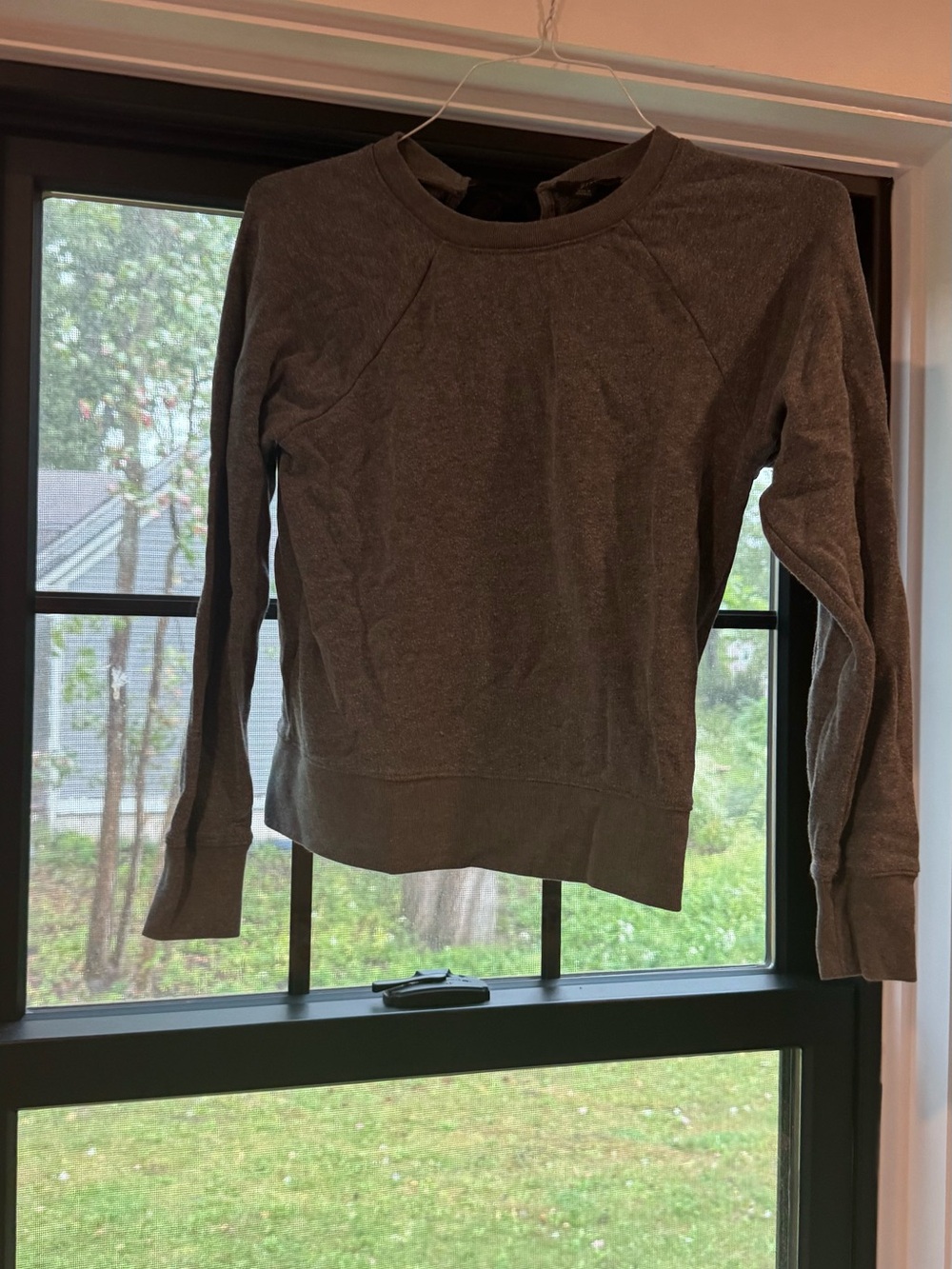 J-Crew Classic Crewneck SweatShirt - Charcoal Gray